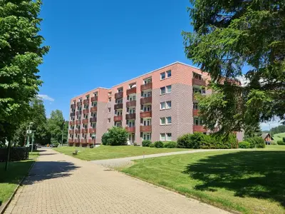 Das Gebäude in dem sich die Ferienwohnung befindet
