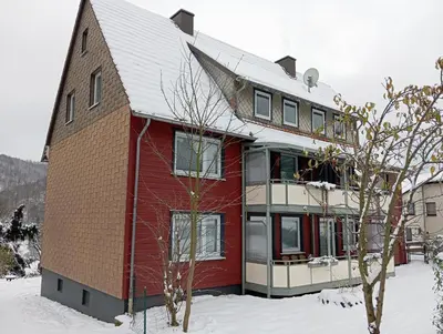 Das Gebäude in dem sich die Ferienwohnung befindet