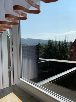 Ein allgemeiner Bergblick oder ein Berglick von des Hotels aus