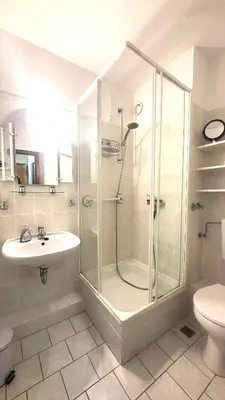 Ein Badezimmer in der Unterkunft Ferienwohnung Feenwelt Hahnenklee Familienfreundlich