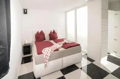 Ein Sitzbereich in der Unterkunft Designapartments Business and More - Sennhütte 9