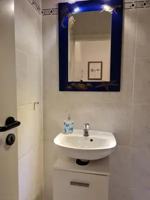 Ein Badezimmer in der Unterkunft Ferienwohnung Tannenblick Hahnenklee im Harz