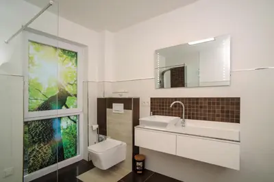 Ein Badezimmer in der Unterkunft Designpension Idyll Nr21 Hotel Garni