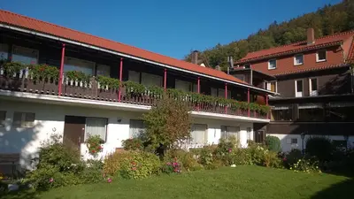 Das Gebäude in dem sich das Hotel befindet