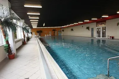 Der Swimmingpool an oder in der Nähe von App 420 mit Schwimmbad und Sauna im Panoramic Hohegeiß Braunlage