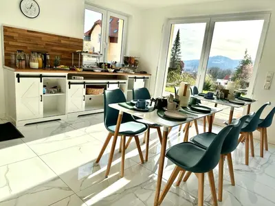 Küche/Küchenzeile in der Unterkunft Designapartments Die besondere ART - Sennhütte 7