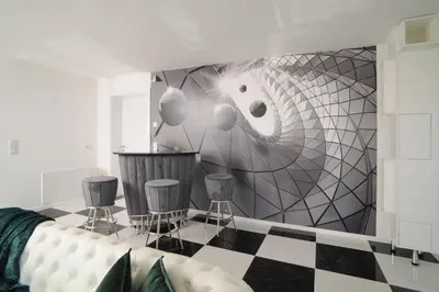 Ein Bett oder Betten in einem Zimmer der Unterkunft Designapartments Level 2 - Sennhütte 5