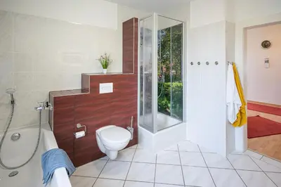 Ein Badezimmer in der Unterkunft Appartement am Westerntor II