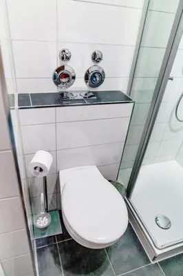 Ein Badezimmer in der Unterkunft Bocksbergblick BB 14