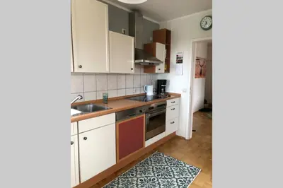 Küche/Küchenzeile in der Unterkunft Ferienwohnung Harzglueck auf 2 Etagen mit grossem SW-Balkon