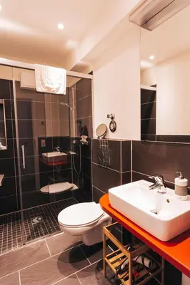 Ein Badezimmer in der Unterkunft Zum Jakobi 2