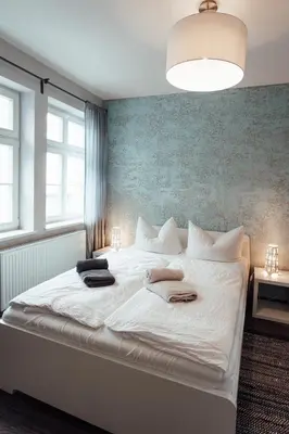 Ein Bett oder Betten in einem Zimmer der Unterkunft Zum Jakobi 2