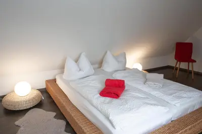 Ein Bett oder Betten in einem Zimmer der Unterkunft Zum Jakobi 3