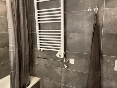 Ein Badezimmer in der Unterkunft Ferienwohnung am Fischteich - Wernigerode im Herzen des Harzes