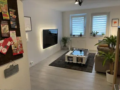 TV/Unterhaltungsangebot in der Unterkunft Ferienwohnung am Fischteich - Wernigerode im Herzen des Harzes