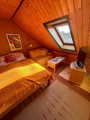 Ein Bett oder Betten in einem Zimmer der Unterkunft Ohne Sorgen