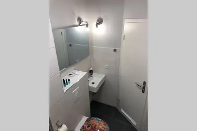 Ein Badezimmer in der Unterkunft Penthouse mit Brockenblick App 370