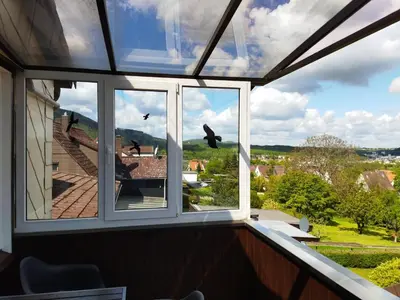 Ein Garten an der Unterkunft Ferienwohnung Harz Valley -Mit Fernblick in den Harz.