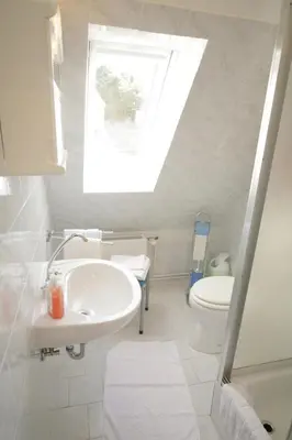 Ein Badezimmer in der Unterkunft Hotel Restaurant Rehberg