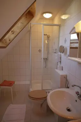 Ein Badezimmer in der Unterkunft Hotel Restaurant Rehberg