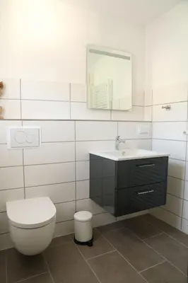 Ein Badezimmer in der Unterkunft Ferienwohnung Evi