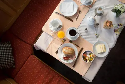 Essen im Hotel oder in der Nähe