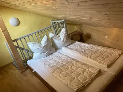 Ein Bett oder Betten in einem Zimmer der Unterkunft Münzenberg 42