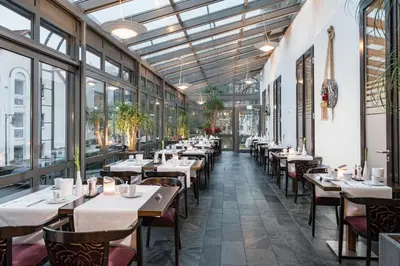 Ein Restaurant oder anderes Speiselokal in der Unterkunft Göbel´s Vital Hotel Bad Sachsa