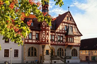 Das Gebäude in dem sich die Pension befindet