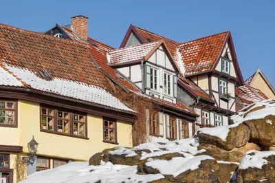 Das Gebäude in dem sich die Pension befindet