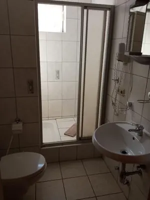 Ein Badezimmer in der Unterkunft Hotel Waldoase Hirschbüchenkopf