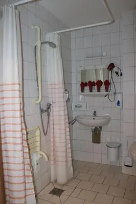 Ein Badezimmer in der Unterkunft Waldhotel Harz Ilsenburg