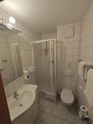 Ein Badezimmer in der Unterkunft Waldhotel Harz Ilsenburg