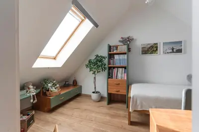 Ein Sitzbereich in der Unterkunft Gästehaus Schlossblick