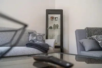 Ein Sitzbereich in der Unterkunft 4 Sterne Ferienwohnung , 65 qm