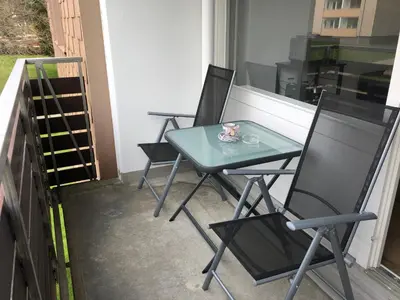 Ein Balkon oder eine Terrasse in der Unterkunft Hans im Glück