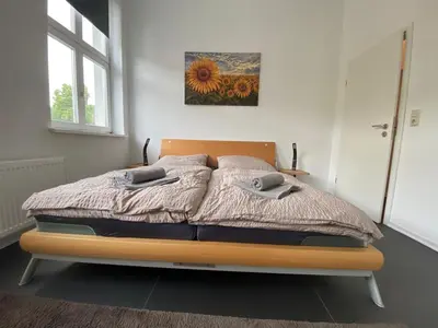 Ein Bett oder Betten in einem Zimmer der Unterkunft Ferienwohnung Verde