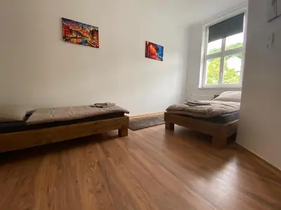Ein Bett oder Betten in einem Zimmer der Unterkunft Ferienwohnung Verde