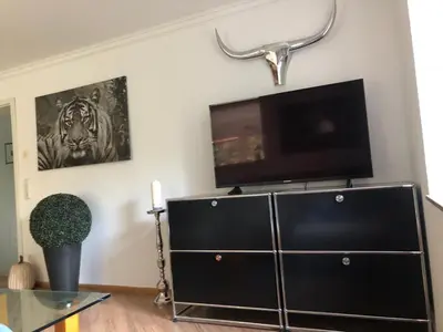 TV/Unterhaltungsangebot in der Unterkunft Ferienwohnung Black Beauty