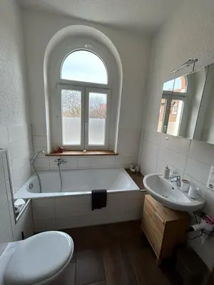 Ein Badezimmer in der Unterkunft Ferienwohnung zur Silbertanne