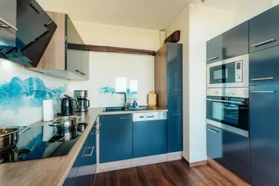 Küche/Küchenzeile in der Unterkunft Penthouse Harz-Traum 372