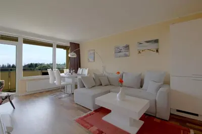 Ein Sitzbereich in der Unterkunft Apartment 444
