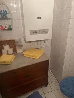 Ein Badezimmer in der Unterkunft Ferienwohnung Kaufmannshof