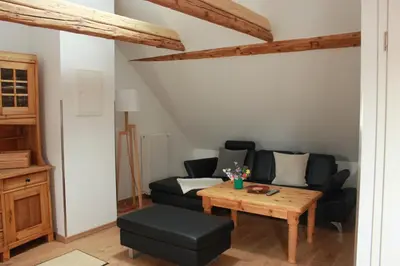 Ein Sitzbereich in der Unterkunft Ferienwohnung Altstadtidylle 3