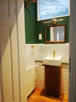 Ein Badezimmer in der Unterkunft Ferienwohnung / Hotel Zur Tanne