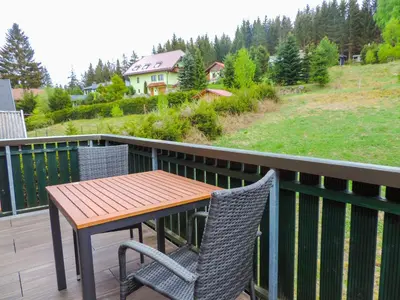 Ein Balkon oder eine Terrasse in der Unterkunft Hotel und Berggasthof Zum Sonnenhof