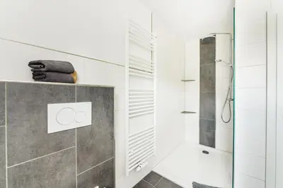 Ein Badezimmer in der Unterkunft Reitstieg