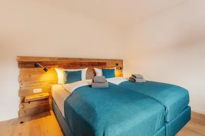 Ein Bett oder Betten in einem Zimmer der Unterkunft Wasserregal