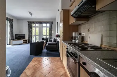 Küche/Küchenzeile in der Unterkunft Appartement-Hotel-Anlage Tannenpark