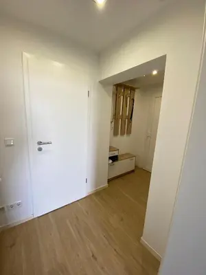 Ein Bett oder Betten in einem Zimmer der Unterkunft Alte Molkerei FeWo 1